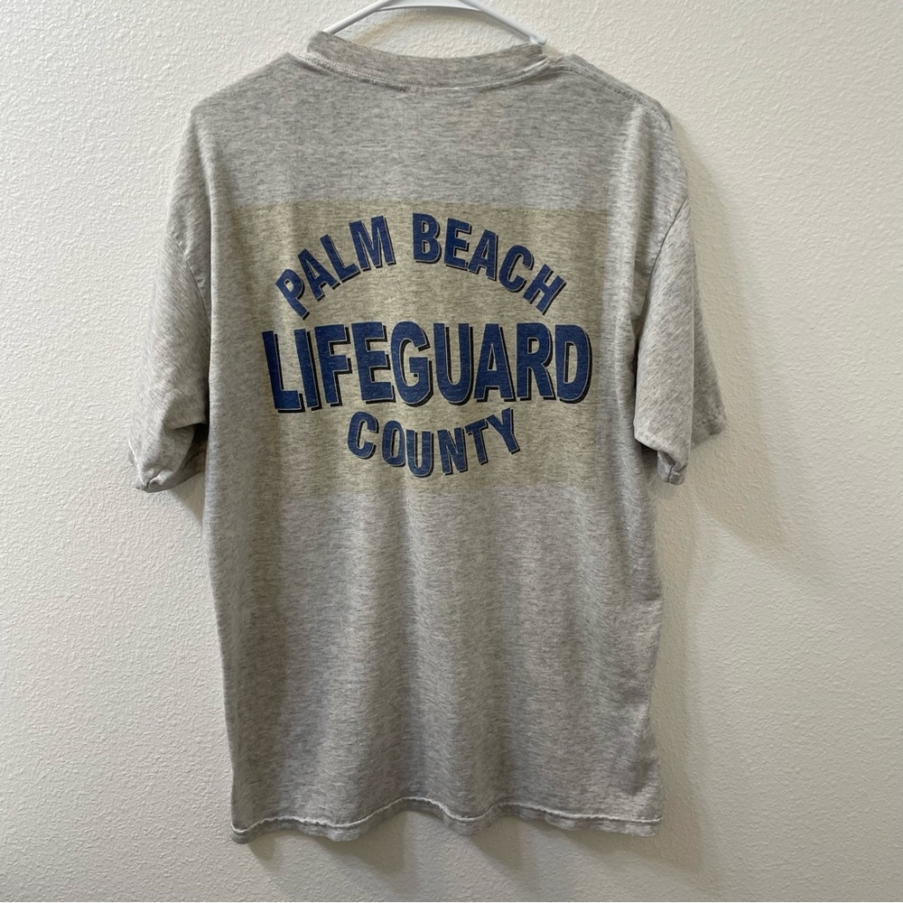 Palm beach Florida lifeguard shirt gray large